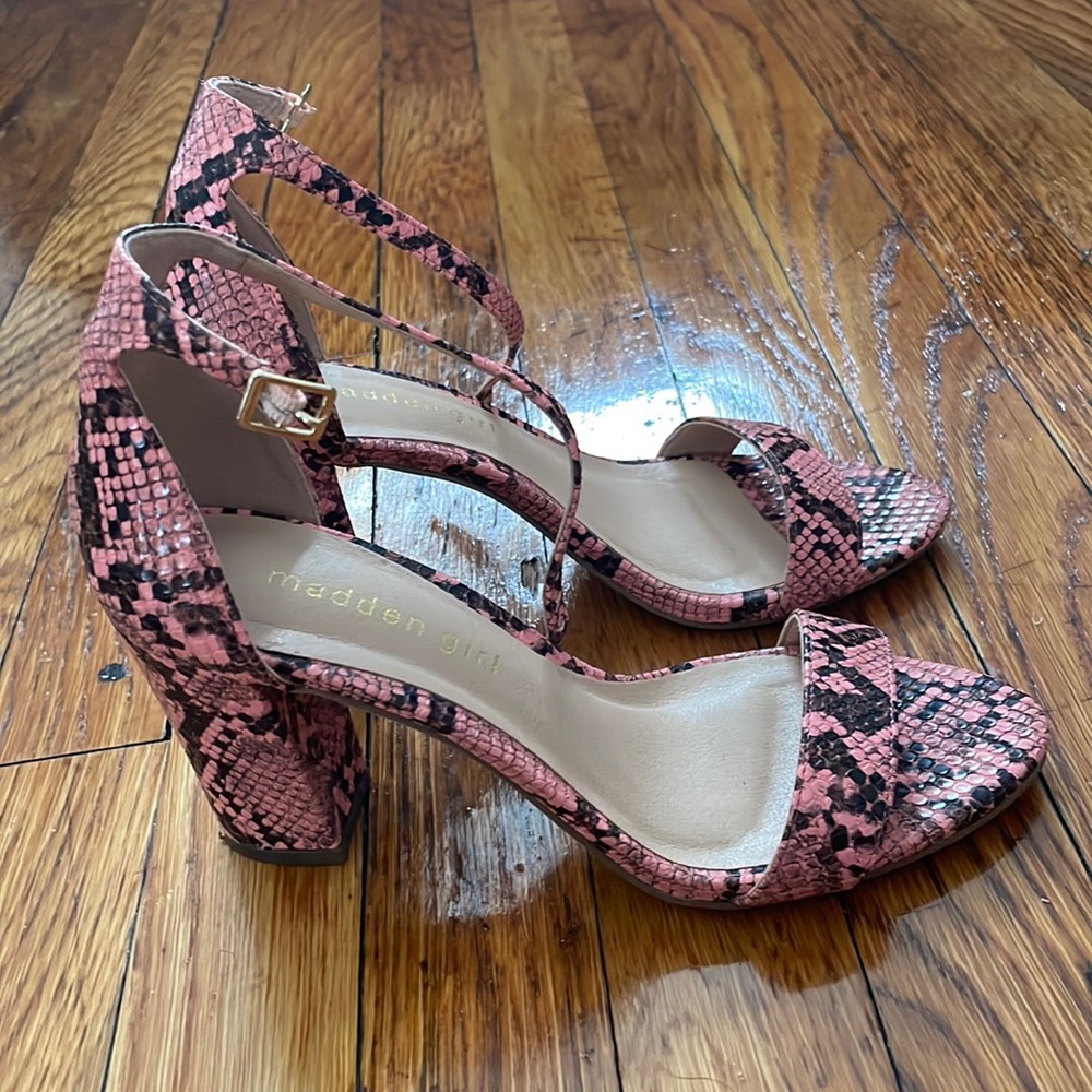 Madden Girl Coral Snakeprint Beella Heel